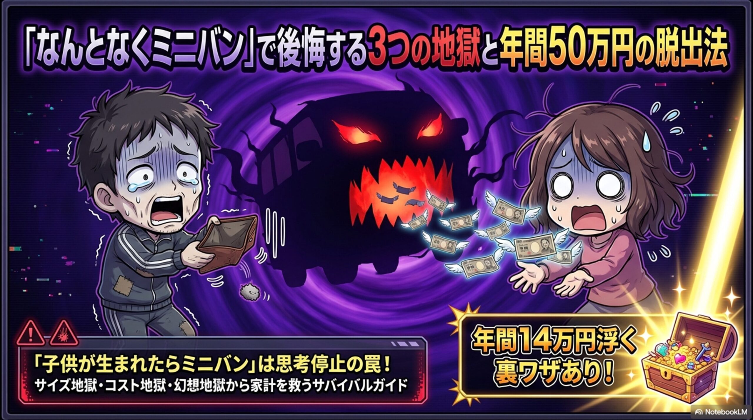ミニバンはおかねがかかる