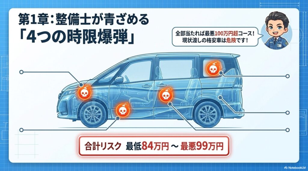 C27セレナには4つの時限爆弾がある