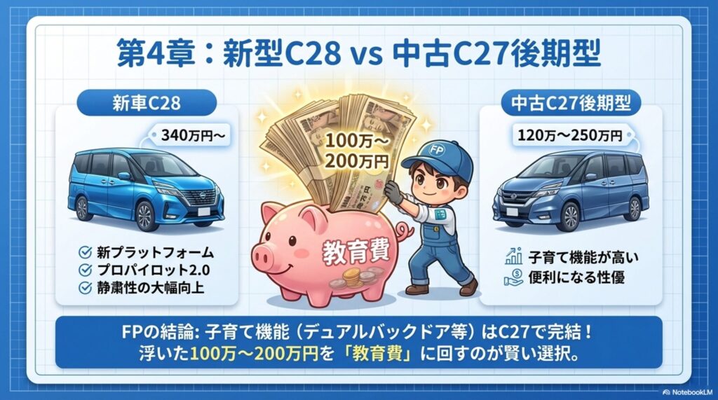 セレナC28とC27の比較