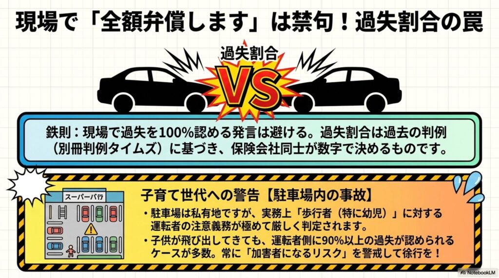 駐車場の事故と過失割合