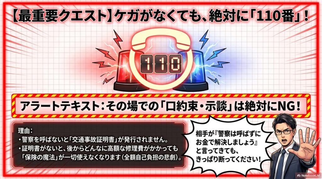 警察と交通事故の注意喚起