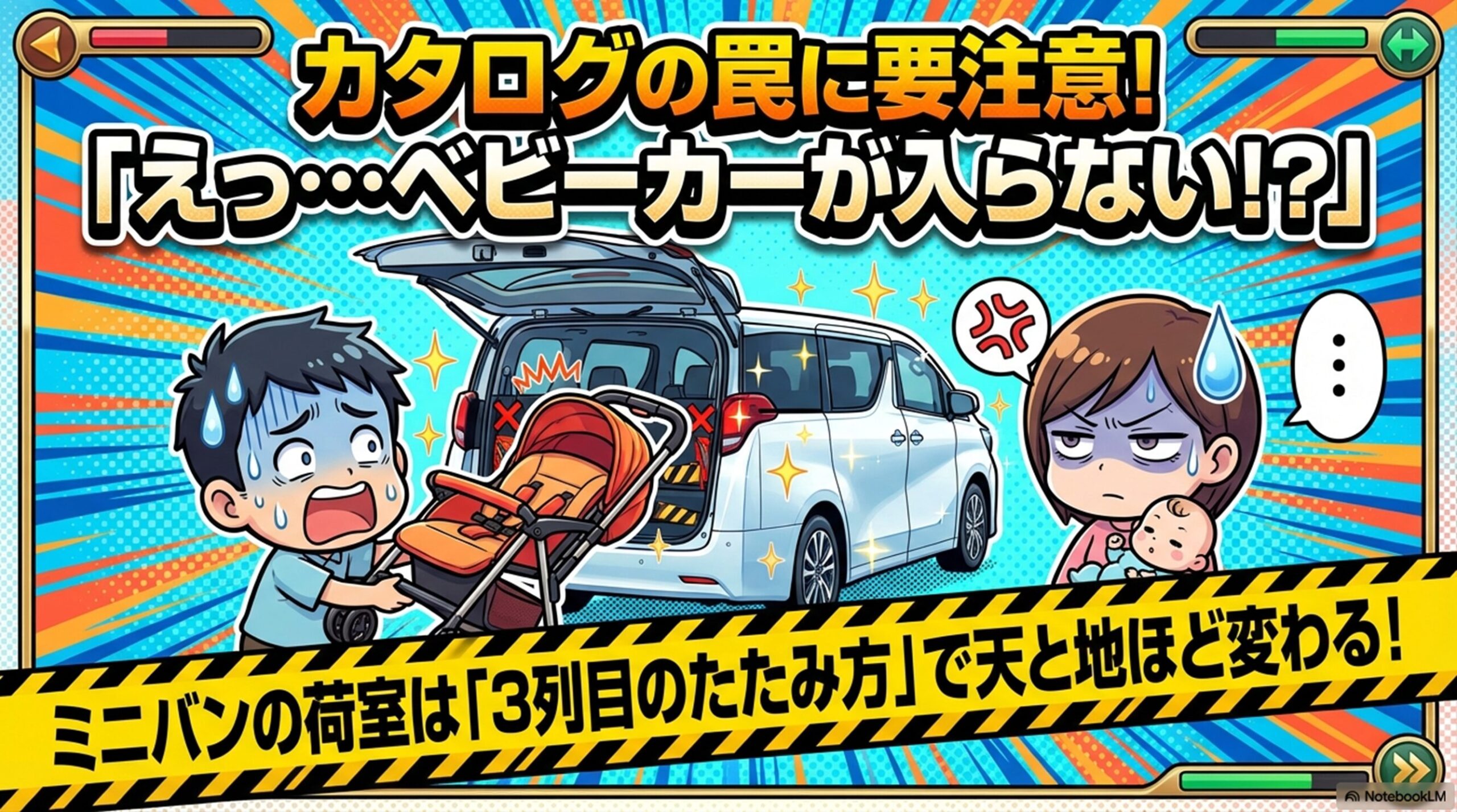 カタログの罠に要注意 ベビーカーが入らない