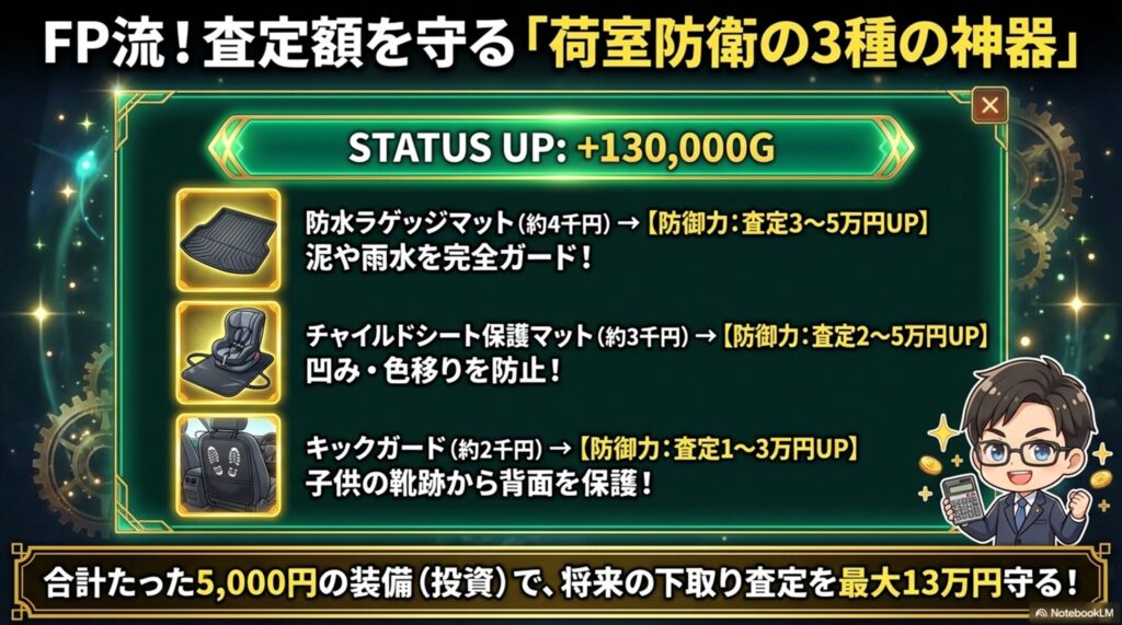 荷室防衛の３種の神器