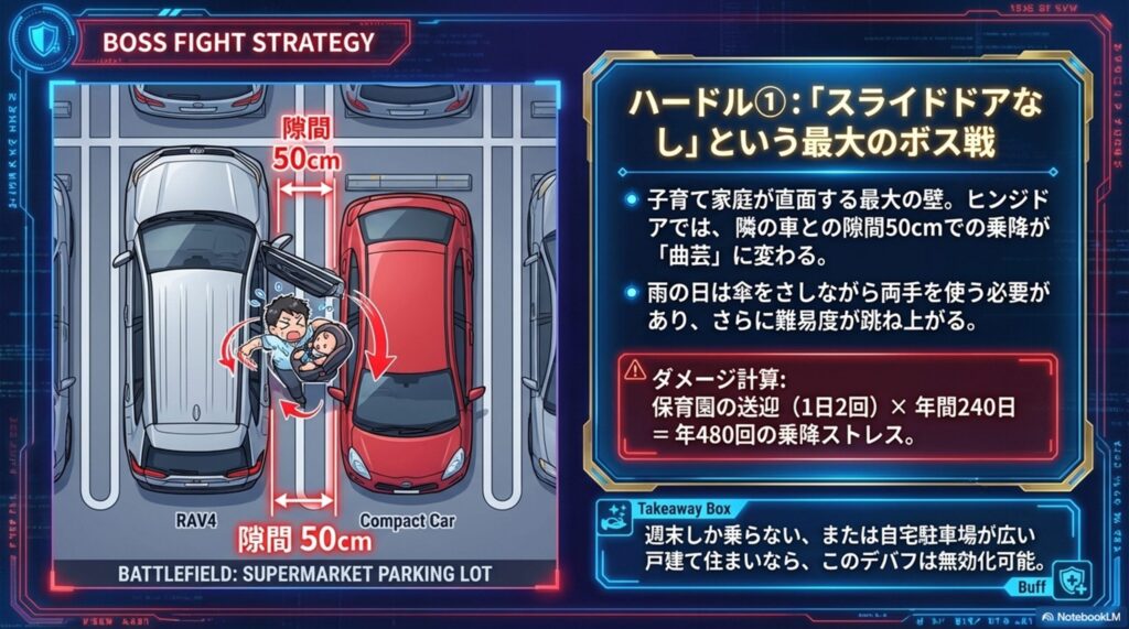 スライドドアなしというハードル