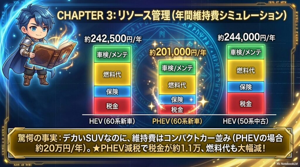 RAV4の年間維持費シュミレーション