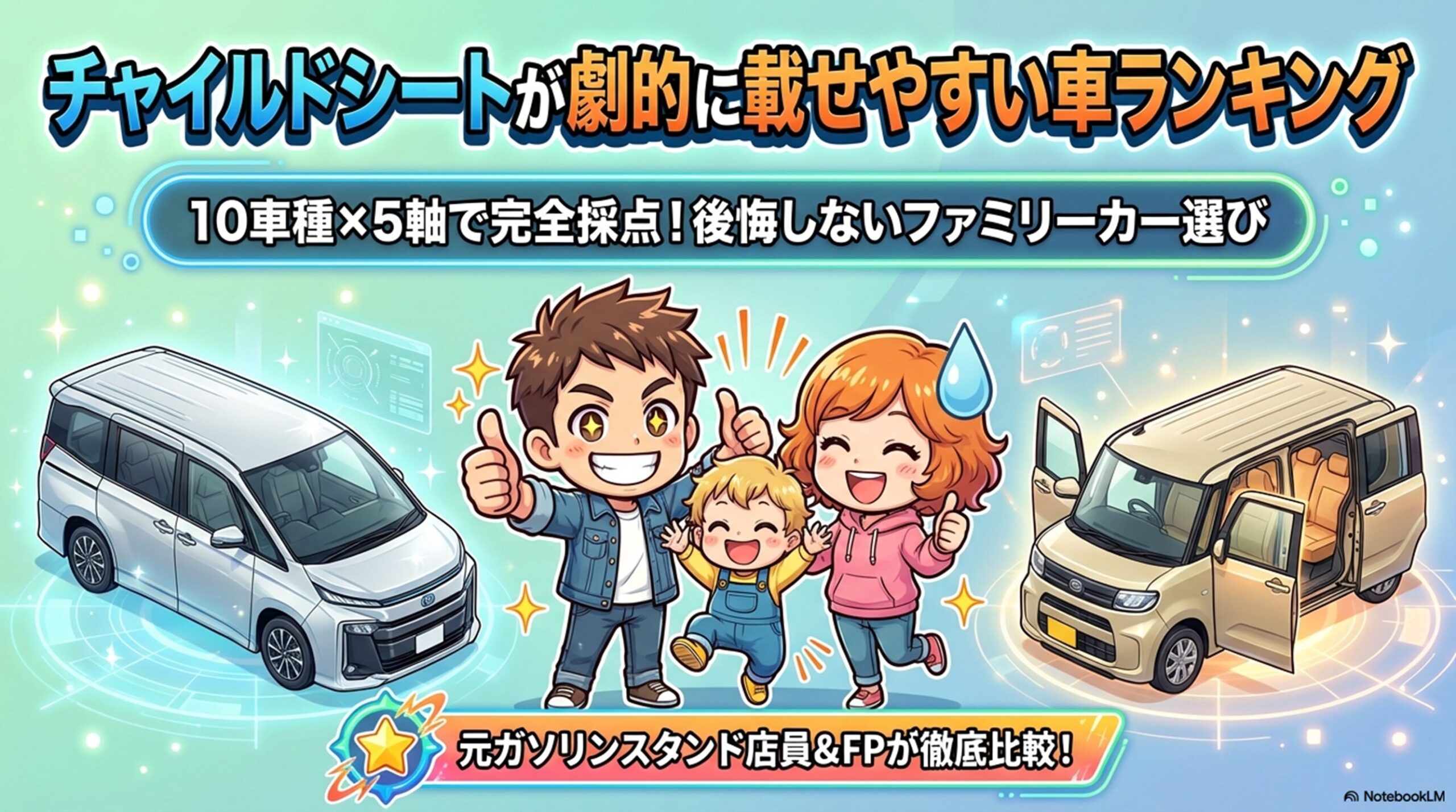 チャイルドシートが乗せやすい車ランキング