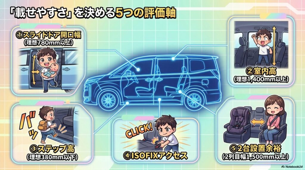 載せやすさの評価軸