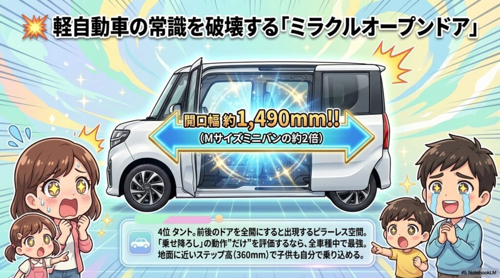 タントのミラクルオープンドア